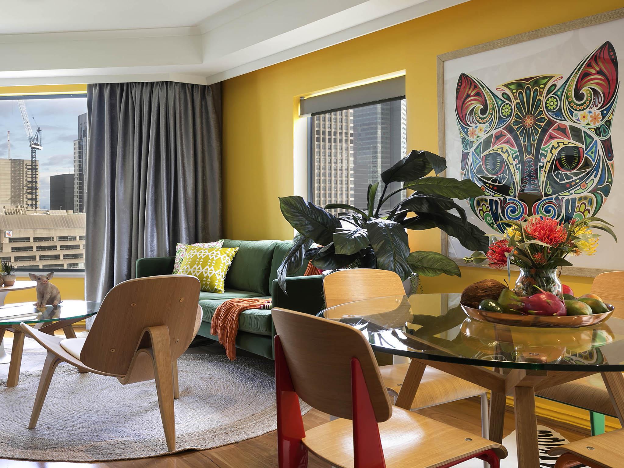Hotel Pullman Sydney Hyde Park Zewnętrze zdjęcie A living room