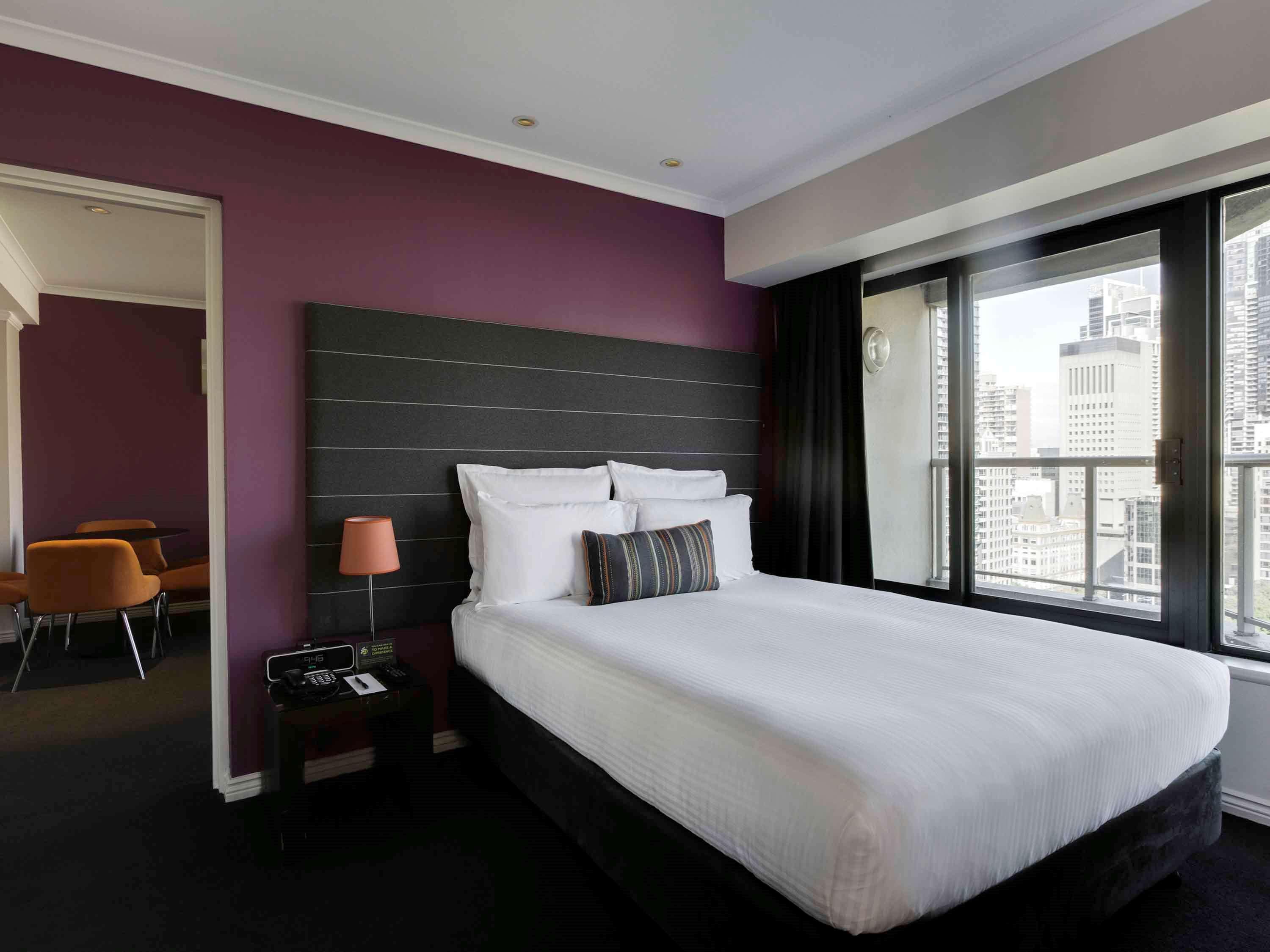 Hotel Pullman Sydney Hyde Park Zewnętrze zdjęcie A bedroom at the hotel